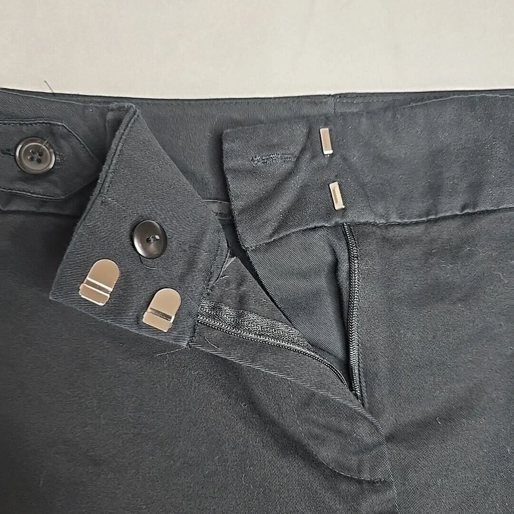 Zara Basic Black Pleated Pencil Skirt S Career Work Business Above Knee‎